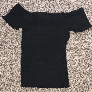 Black off the shoulder